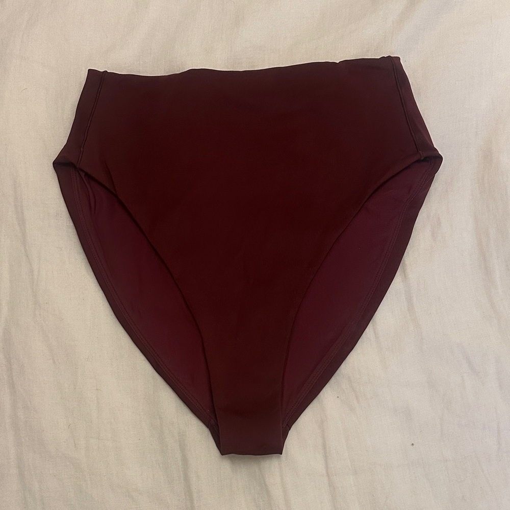 Left On Friday High High Swim Bottoms in Plum - large